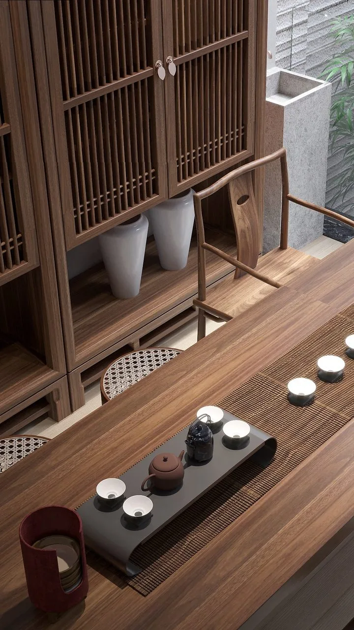 北京万和辛悦小区新中式高定木作 实景图2